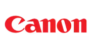 Logo du fabricant Canon, spécialiste de l'impression professionnelle.